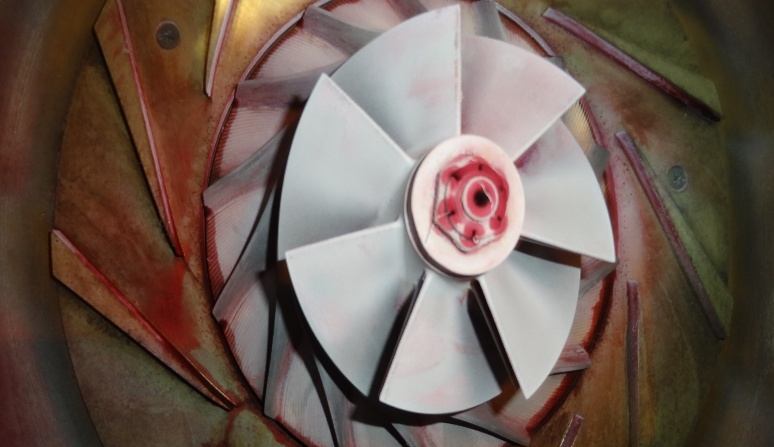 IHI TRE60 1st-stage impeller PT result — no cracks