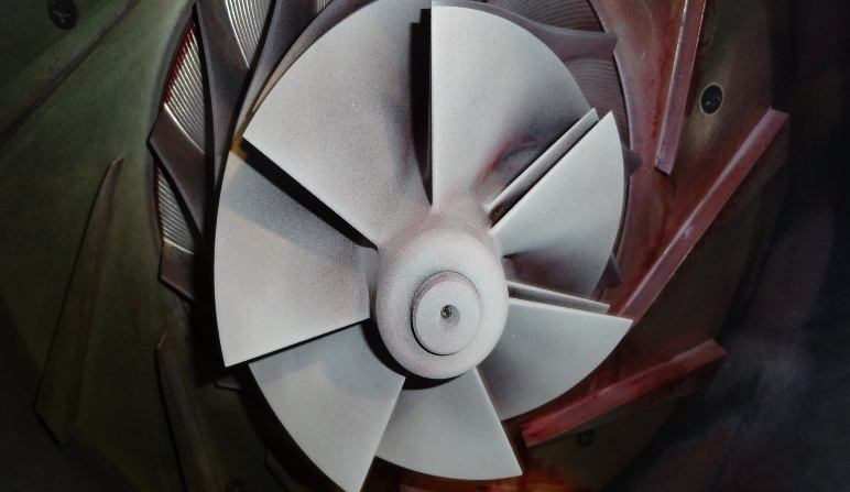 IHI TRE60 2nd-stage impeller PT result — no defects