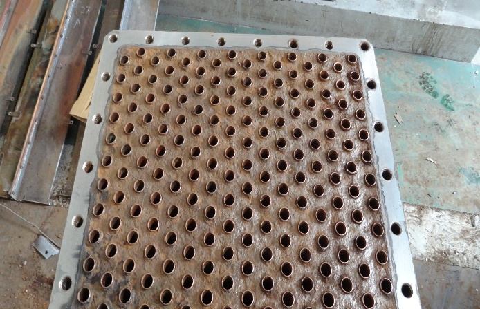 IHI TRE60 cooler tubes after descaling — fully cleared