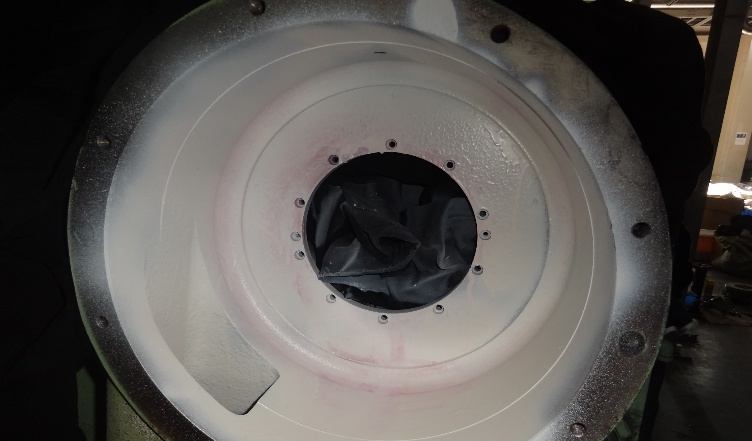IHI TX-A 1st-stage volute after coating