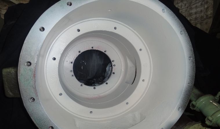 IHI TX-A 2nd-stage volute after coating