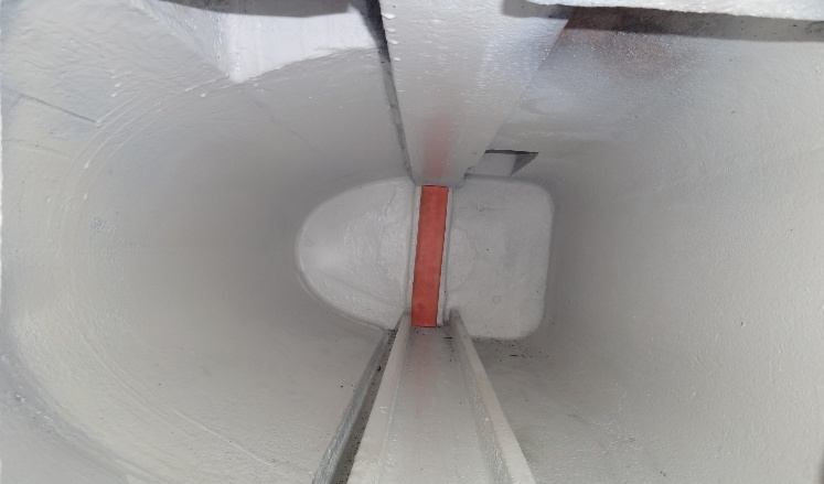 IHI TX-A 1st-stage cooling chamber after coating