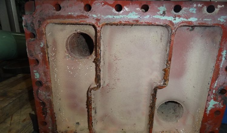 IHI TX-A 1st-stage cooler cover before grinding