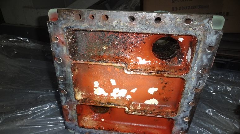 IHI TX-A 2nd-stage cooler cover before grinding