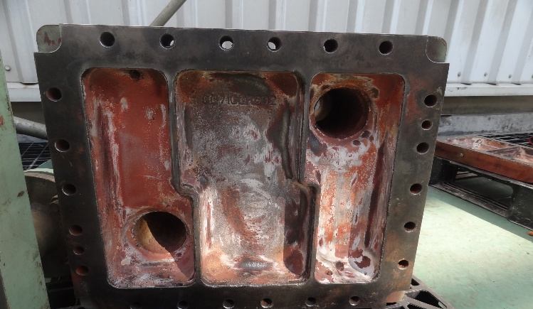IHI TX-A 1st-stage cooler cover after grinding
