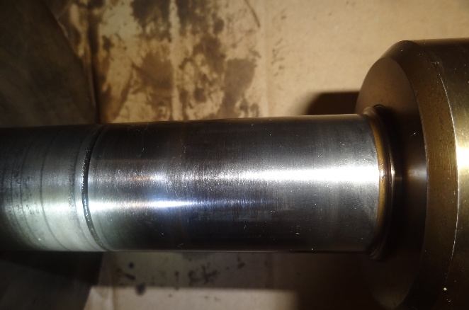 IHI TX-A 1st-stage shaft journal wiped clean