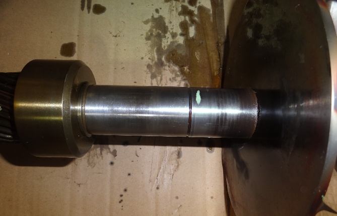 IHI TX-A 2nd-stage shaft journal wiped clean