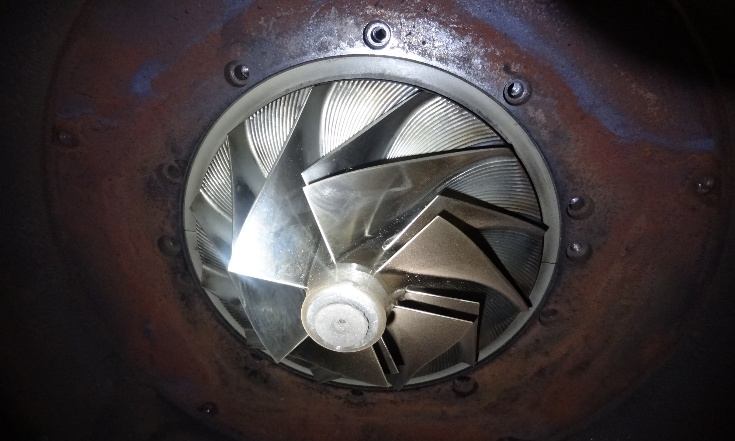 IHI TX-A 1st-stage impeller after cleaning