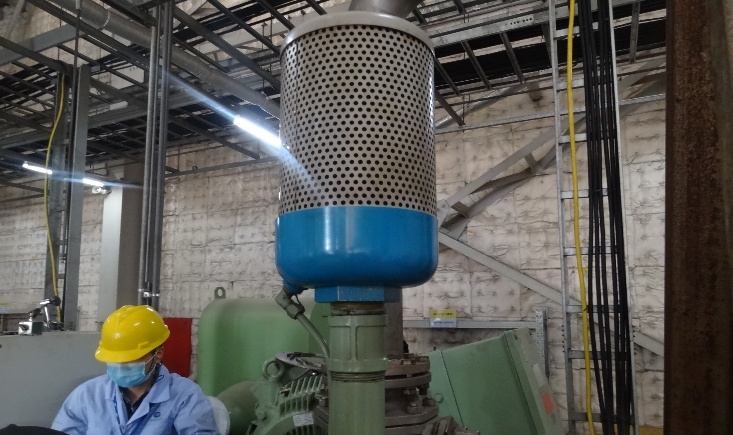 IHI TX-A oil mist separator housing wiped clean