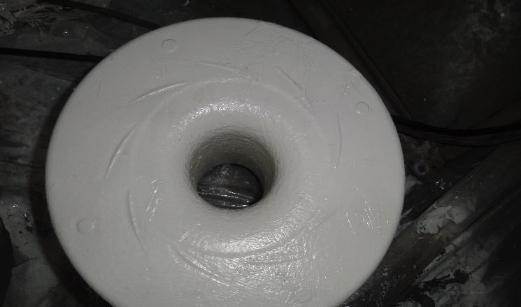 IHI TX-A 2nd-stage inlet scroll after coating