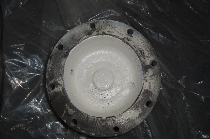 IHI TX-A oil cooler rear end cover after coating