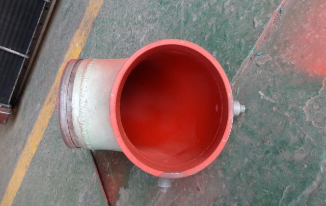 IHI TRA350KW 3rd stage air inlet pipe after protective coating