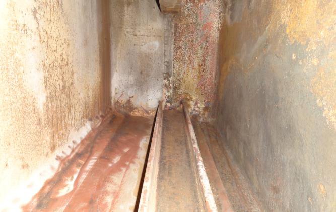 IHI TRA350KW 2nd stage intercooler core after grinding