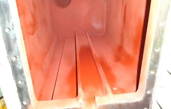 IHI TRA350KW 1st stage intercooler core after protective coating
