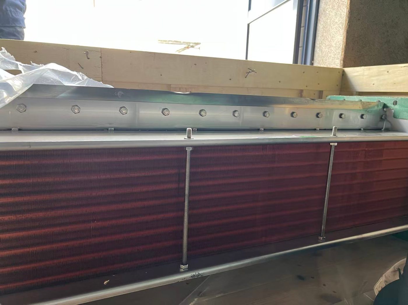 New IHI TX-A intercooler bundle — copper tubes, drop-in replacement