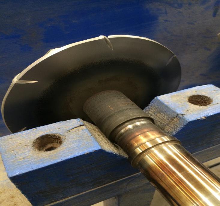 IHI TRE100E 3rd-stage impeller with cracks at the blade root