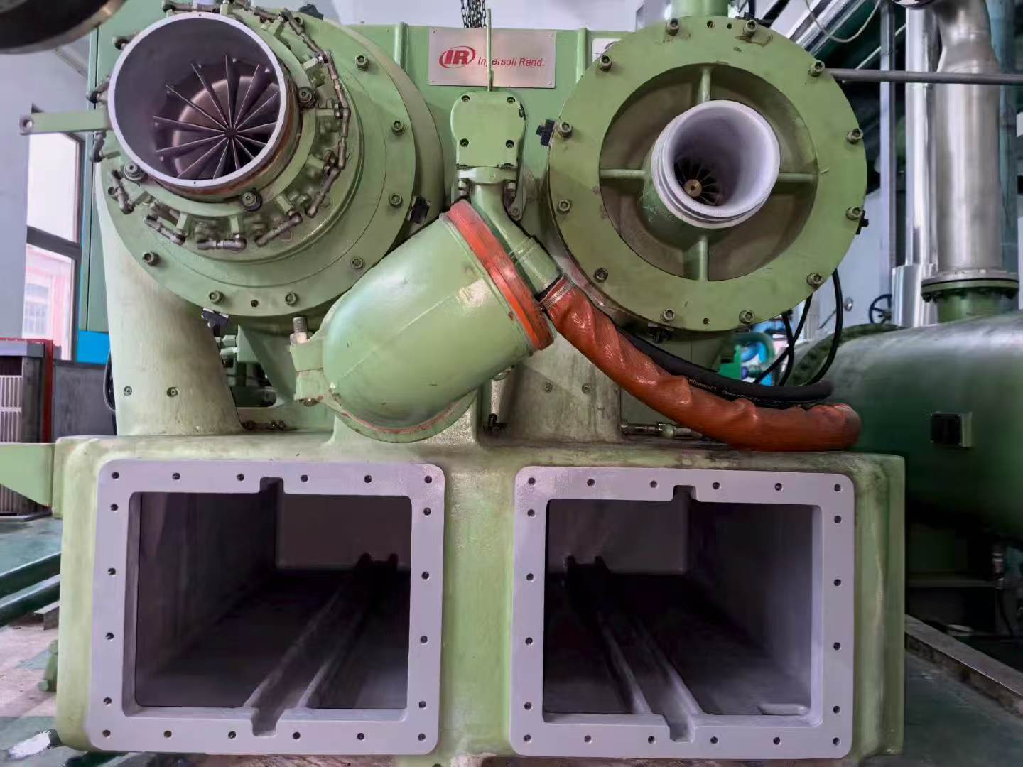 Ingersoll Rand Turbo-Air (TA) oil-free centrifugal compressor installed in an industrial plant