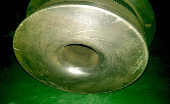 IHI TX-Z compressor 1st-stage guide vane ring after grinding