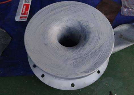 IHI TX-Z compressor 1st-stage guide vane ring after re-coating
