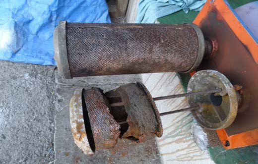 IHI TX-Z compressor 1st-stage intercooler corroded